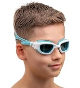 AqtivAqua Swimming Goggles for Kids, MINI-DX Wide View Swim Goggles for Kids Boys Girls, Anti Fog...