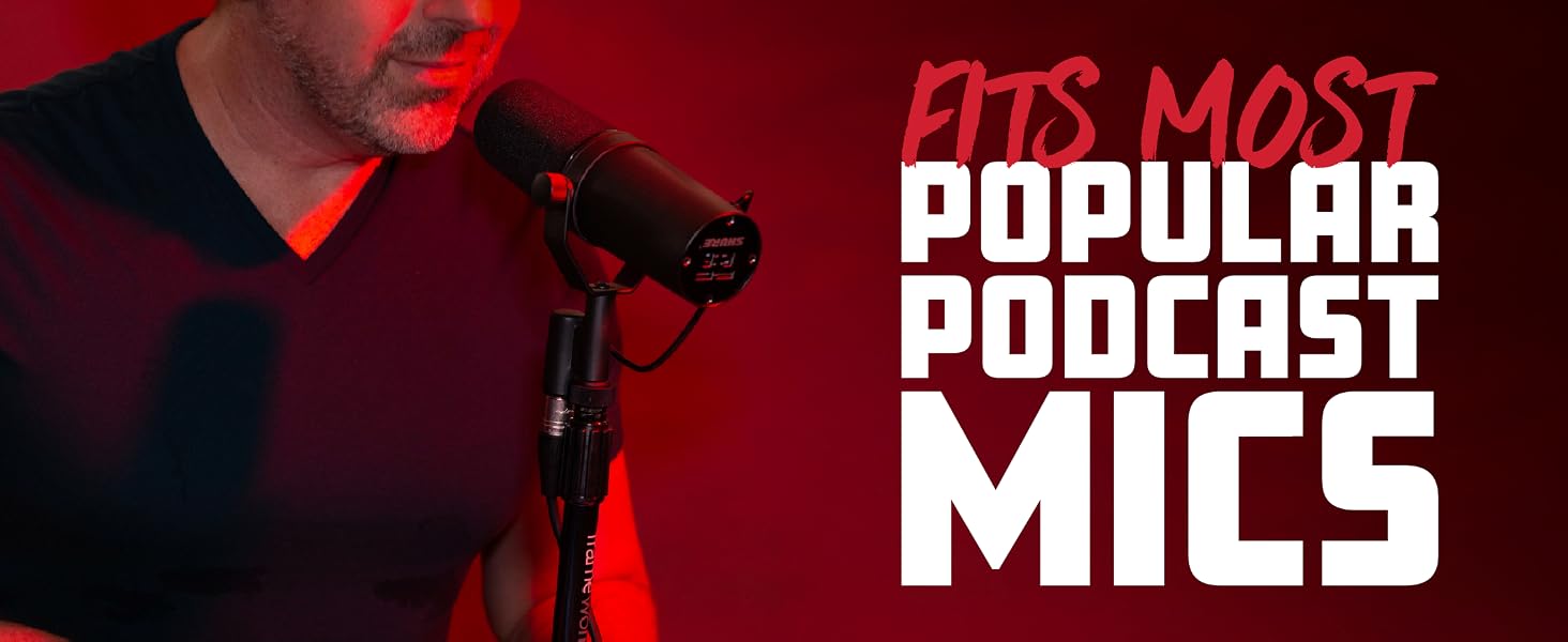Fits Most Popular Podcasts Mics