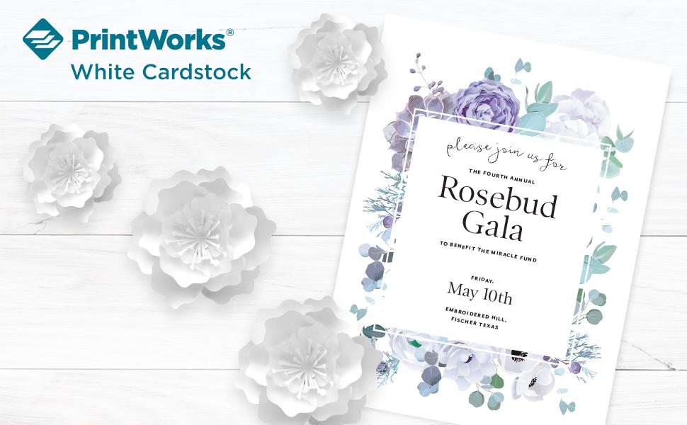 PrintWorks White Cardstock