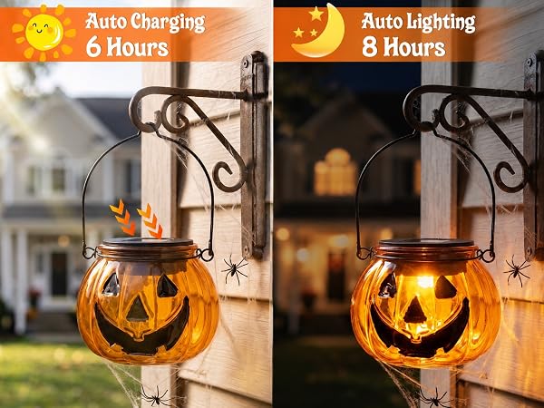 solar powered halloween lanterns
