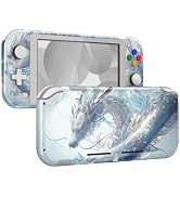 eXtremeRate DIY Replacement Shell for Nintendo Switch Lite, Crystal Dragon NSL Handheld Controlle...