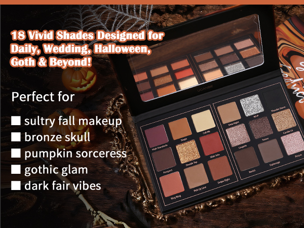 Matte Eyeshadow Palette Pro 18 Colors Pigmented Shimmer Glitter Eye Shadow Palette