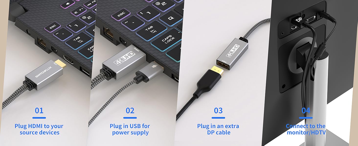hdmi to dp