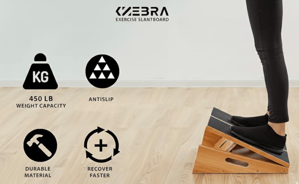 Slant board, squat wedge calf stretcher slant board for squats slant board for calf stretching