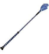 Jeffers Equine Glitter Hand Bat – 20 Inch Horse Riding Crop Stick with Black Grip Handle for Eque...