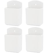 KYIEN Pack of 4 Self Adhesive TV Air Conditioner Remote Control Holder Wall Mount Storage Box Org...