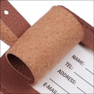 leather luggage tags