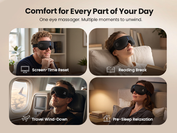 bob and brad eye massager with heat and cooling