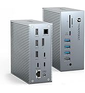 Thunderbolt 3 Dock, TOTU 18-in-1 Thunderbolt 3 USB C Docking Station with 8K DP, 1 Gbps Ethernet,...