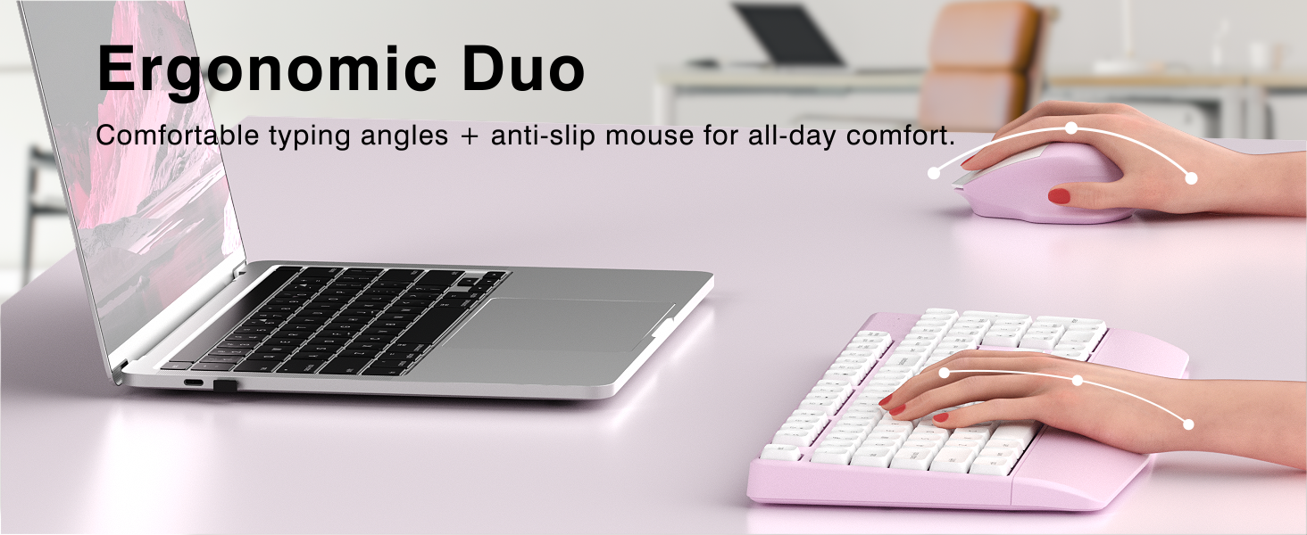 purple wireless keyboard