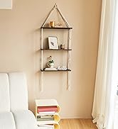 macrame hanging shelf