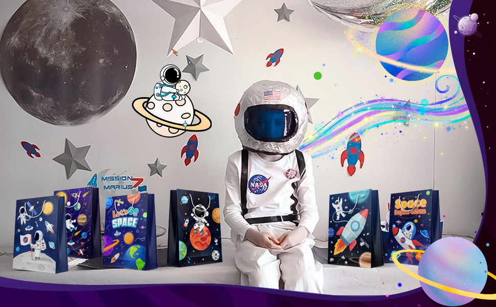 space party favor bags