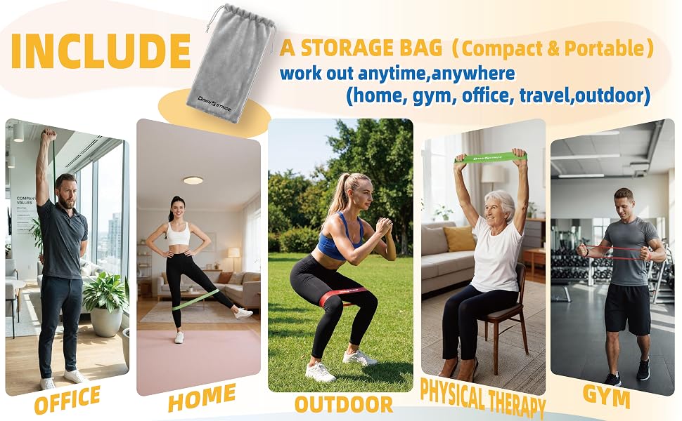 3.Resistance Bands Set with Fitness Record Card - Featuring Multi-Resistance Bands for Squats