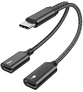 MOGOOD USB C Splitter USB C to USB C Female Adapter USB Y Splitter Cable(NOT for Monitor)USB C Ma...