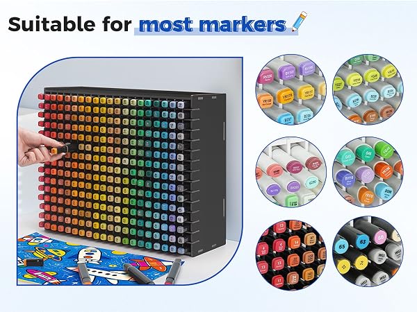 marker organizer rack