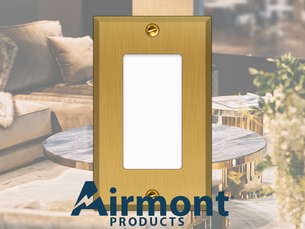 Brass wallplate airmont products