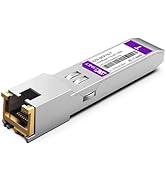 XZSNET 1000BASE-T SFP Transceiver, SFP to RJ45, 1.25G Copper SFP to Ethernet Module Compatible Wi...