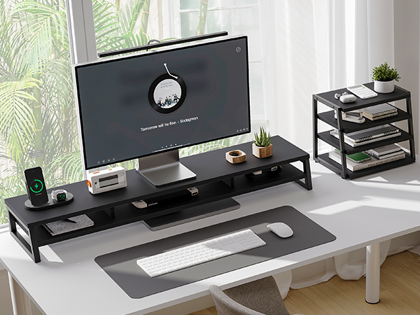 This monitor riser is perfect for office environments.