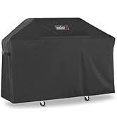 Weber Premium Outdoor Grill Cover, Water-Resistant, Compatible with Genesis 300 Series Gas Grills...