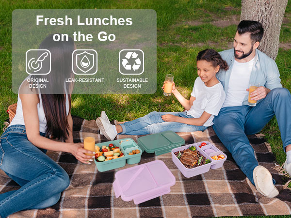 Caperci All-In-One Salad Lunch Container Set for Adults