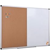 XBoard Magnetic whiteboard 36 x 24 - Combo Whiteboard Dry Erase Board Cork Board 36 x 24