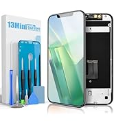 Screen Replacement for iPhone 13 Mini, 5.4 Inch Full HD LCD and Touch Digitizer Assembly Includes...