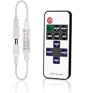 RF Mini Wireless LED Remote Controller for Single Color 3528 5050 COB LED Strip Lights,Wireless L...