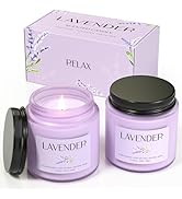 Waxcanpy Lavender Candle, Soy Candles for Women, Soy Candles for Home Scented, 2 Pack Aromatherap...