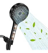 Luxsego Filtered Shower Head with Handheld, 3-Mode High Pressure Showerhead with Filters & Anti-c...