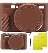 SZHSYJY G7X Mark II case,G7X Removable Lens Cover Silicone Cover for Canon PowerShot G7X ii,Comes...