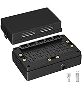 DAIERTEK Fuse Relay Box 12V Automotive 10 Slots Bosch Style Relay Holder 15 Slots ATC/ATO Fuse Ho...
