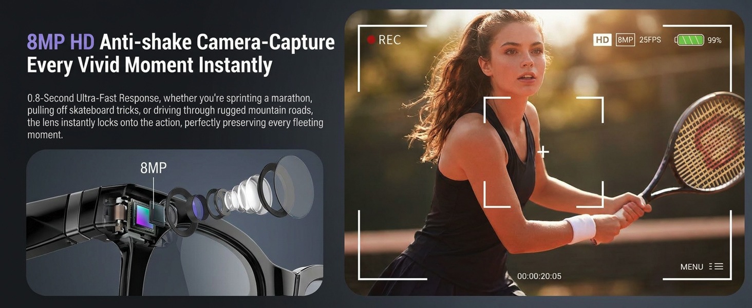 AI Smart Glasses with Camera
