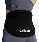 Chilmax Ice Pack for Back Pain Relief with Strap,Reusable Gel Hot & Cold Therapy Gel Ice Pack Wrap