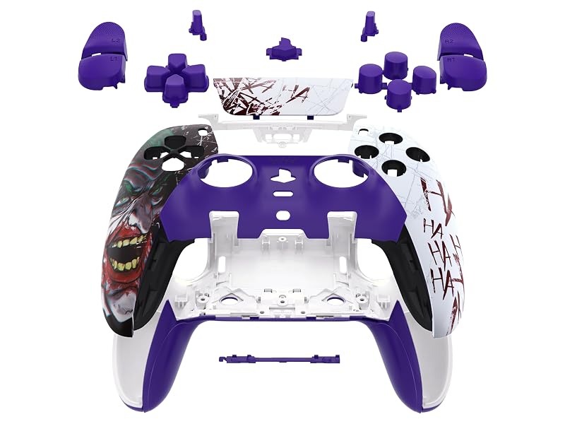 eXtremeRate Full Set Shell Buttons Touchpad Cover for PS5 Edge Controller Replacement Shell Plates