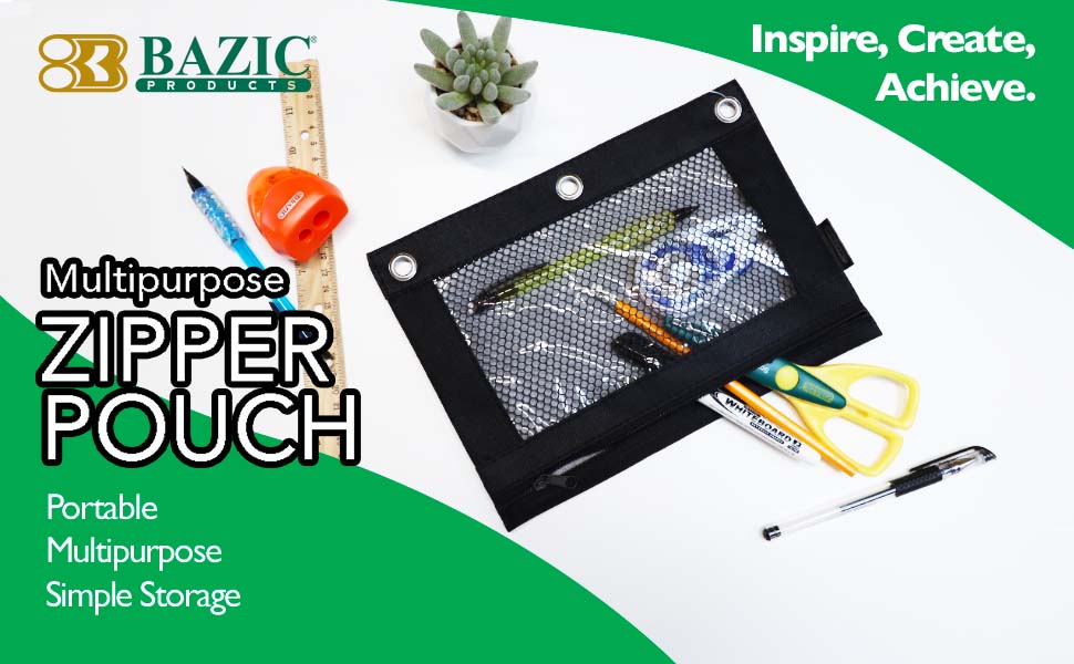 PENCIL POUCH pencil bag binder pouch