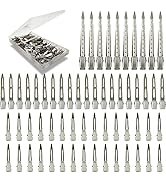 60Pcs Styling Hair Clips, Silver Metal Duck Billed Hair Clips for Women Styling Sectioning, Duckb...