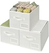 GRANNY SAYS Closet Organizer Bins with Label Holder, Fabric Storage Baskets, Foldable Storage Bin...