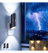 Dawnrise Plug in Power Failure Night Lights, Motion Sensor or Dusk to Dawn Sensor Optional, Adjus...