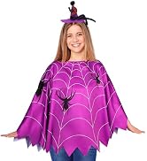 Bigmeta Halloween Ghost Poncho with Headband for Women Adult | Easy Costume Cape, Adjustable Size...