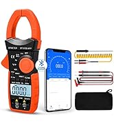 BTMETER Digital Clamp Multimeter BT-570S-APP, 6000 Counts TRMS Clamp-on Ammeter Auto Ranging Volt...