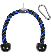 Yes4All Deluxe Tricep Rope Cable Attachment, 27 & 36 inch with 4 Colors, Exercise Machine Attachm...