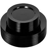 Bestluck 100PCS Black Plastic Plates, Heavy Duty Disposable Plastic Plates with 50PCS 10.25inch D...