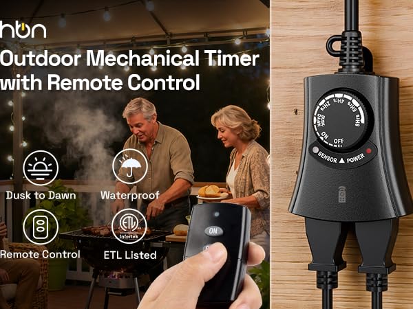 Outdoor Timer with Remote Control