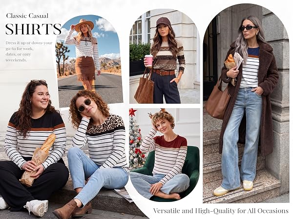 Long Sleeve Shirts for Women Fall Fashion Outfits