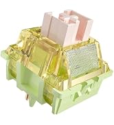 Fejwlvs ZhouWang Golden Autumn Silent Tactile Switch,Dustproof and Waterproof,5-Pin Pre Lubed Sil...