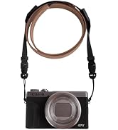 VOVMOEYA Camera Neck Strap,G7X MARK III body strap PU Shoulder Adjustable Strap for photographers...