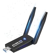 AX1800 USB WiFi 6 Adapter,Dual Band 2.4G/5G WiFi Dongle for Desktop PC, WPA3, MU-MIMO, OFDMA, Bui...