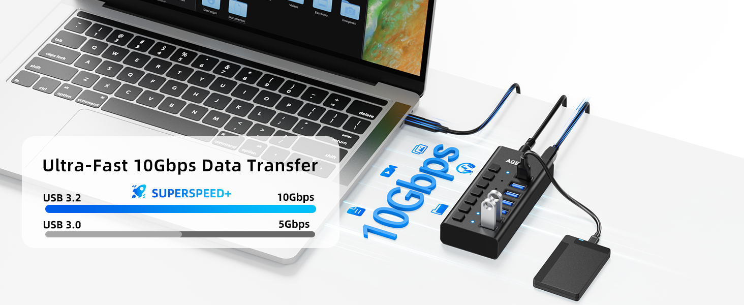 7 Ports USB Hub