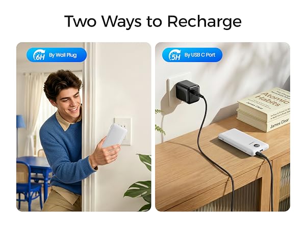 portable charger with built in cable
