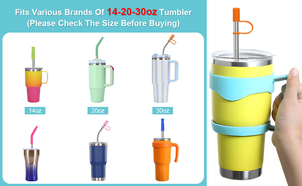 Reusable Stainless Steel Straw Set